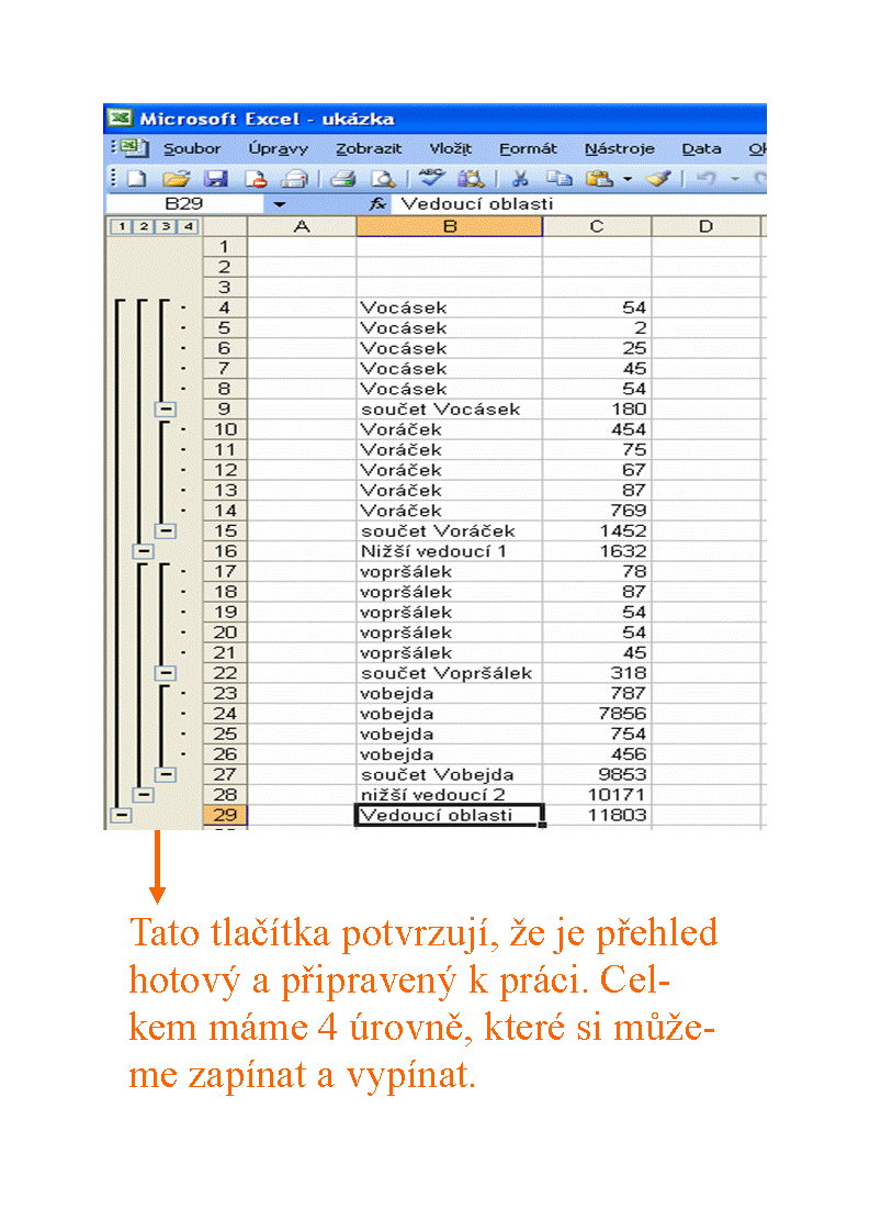 Excel využití přehledy