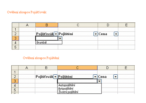 Excel query načítání dat